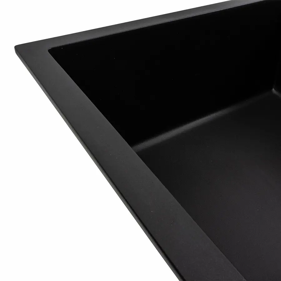 Кухонная мойка гранитная матовая 7050 CASCADA VALESO черная