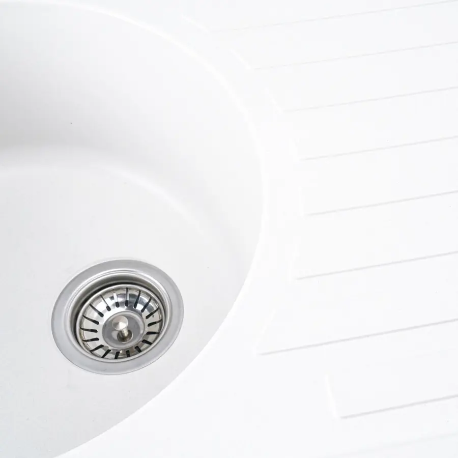 Гранитная мойка для кухни VALESO LIRA 7750 матовая Белоснежная