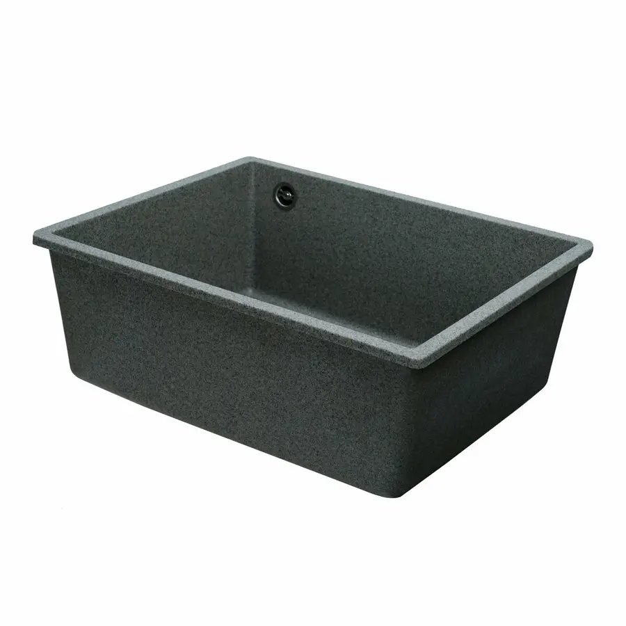 Гранитная мойка для кухни VALESO OASIS 5444 матовая Серая