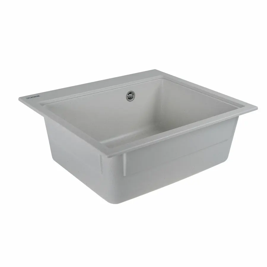 Гранитная мойка для кухни VALESO VESTA 5852 матовая Белая в точку