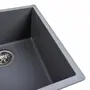 Гранитная мойка для кухни VALESO RUBA 4040 матовая Серый муссон