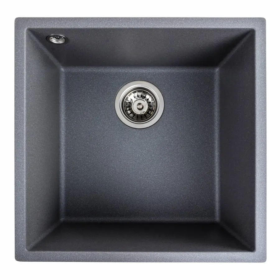 Гранитная мойка для кухни VALESO RUBA 4040 матовая Серый муссон