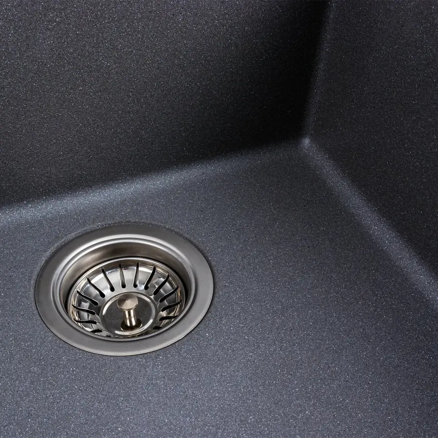 Гранитная мойка для кухни VALESO RUBA 4040 матовая Серый муссон