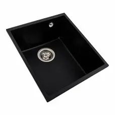 Гранитная мойка для кухни VALESO ROXY 3744 матовая Черная