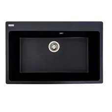 Гранитная мойка для кухни VALESO BOGEMA 7850 матовая Черный металлик
