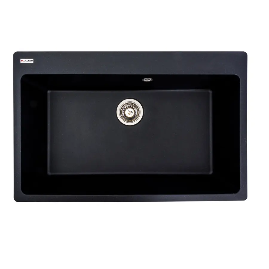 Гранітна мийка для кухні VALESO BOGEMA 7850 матова Чорний металік