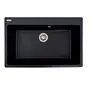Гранітна мийка для кухні VALESO BOGEMA 7850 матова Чорний металік