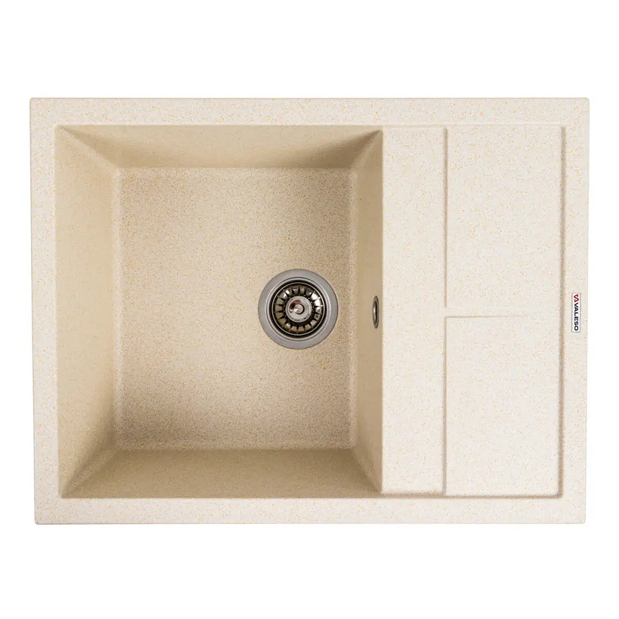 Гранітна мийка для кухні VALESO LOTOS 6550 матова Пісок
