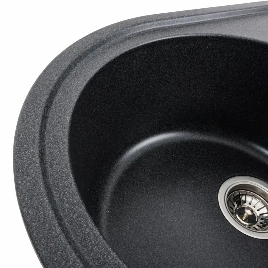 Гранітна мийка для кухні VALESO LIRA 7750 матова Карбон