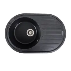 Гранитная мойка для кухни VALESO LIRA 7750 матовая Карбон