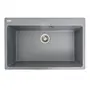 Гранітна мийка для кухні VALESO 7850 Bogema матова (сірий металік)
