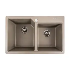 Гранітна мийка для кухні VALESO 7850 HARMONY матовий Титан