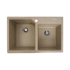 Гранітна мийка для кухні VALESO 7850 HARMONY матова Карамель