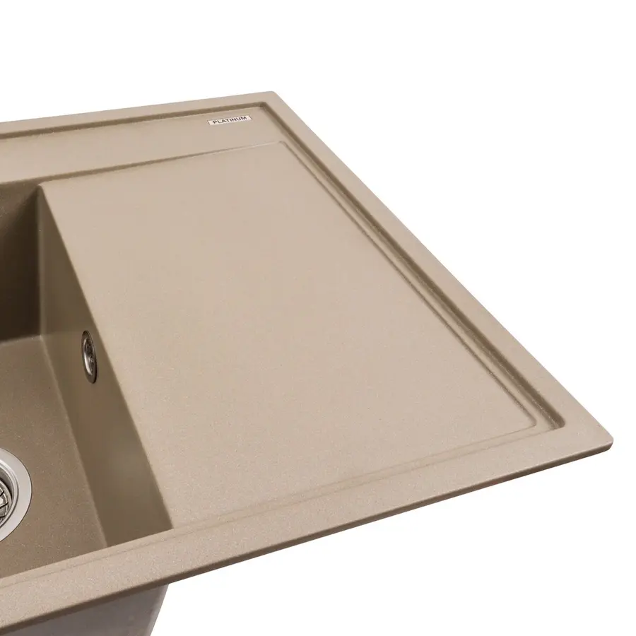 Гранітна мийка для кухні Platinum 7950 AZURIT матовий Титан