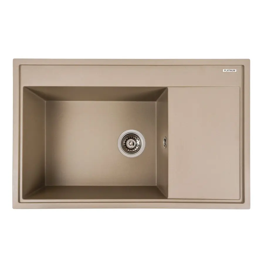 Гранітна мийка для кухні Platinum 7950 AZURIT матовий Титан