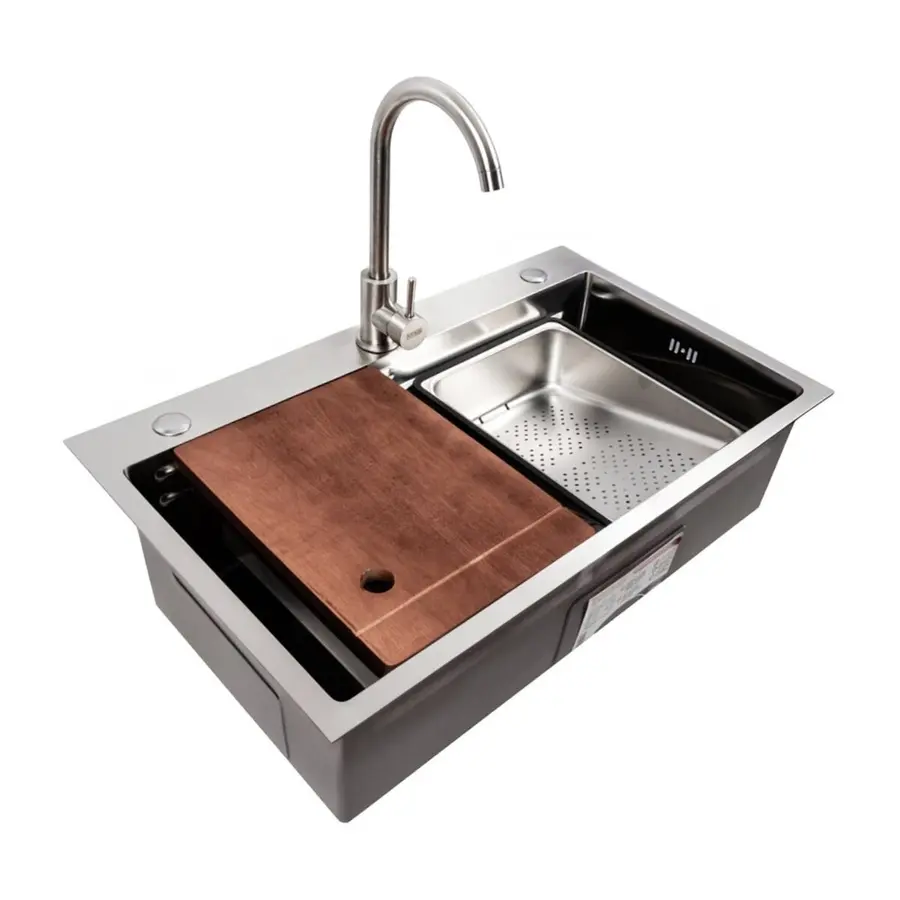 Кухонна мийка Valeso Handmade CM 75*46B Workstation з нержавіючої сталі