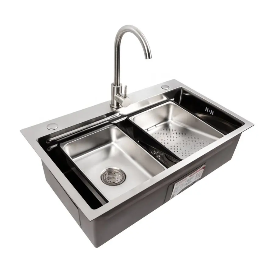 Кухонна мийка Valeso Handmade CM 75*46B Workstation з нержавіючої сталі