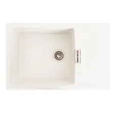 Гранитная мойка для кухни VALESO ROMA 7850 матовая Белоснежная