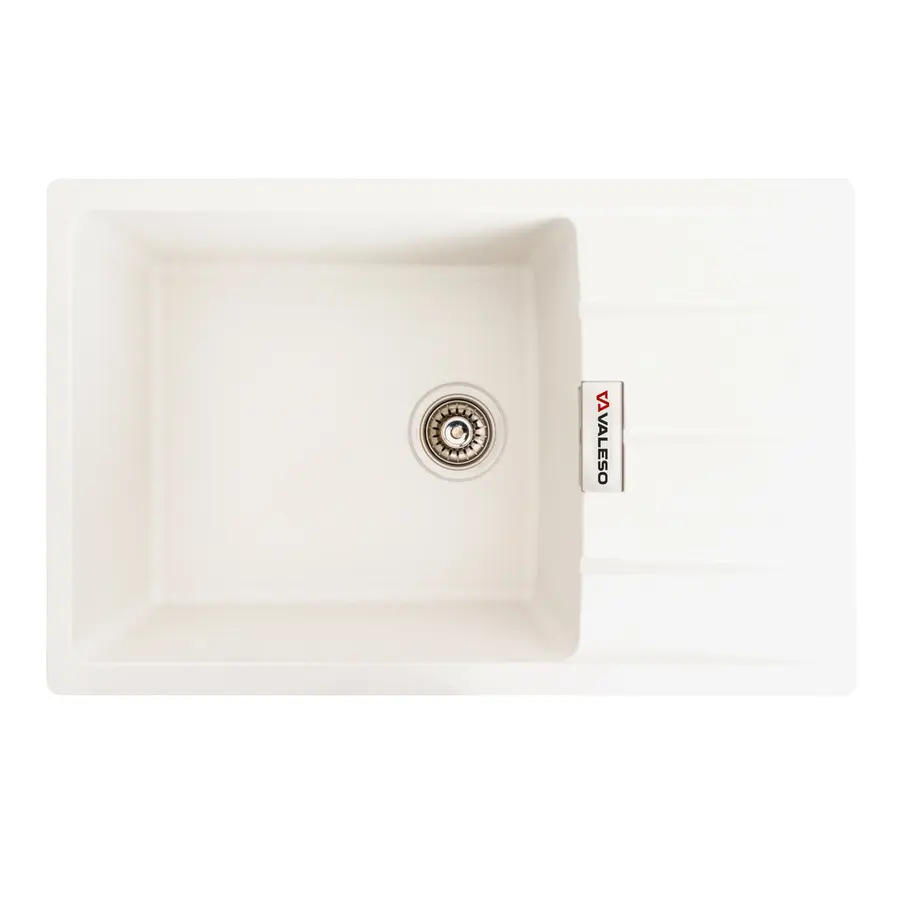 Гранитная мойка для кухни VALESO ROMA 7850 матовая Белоснежная