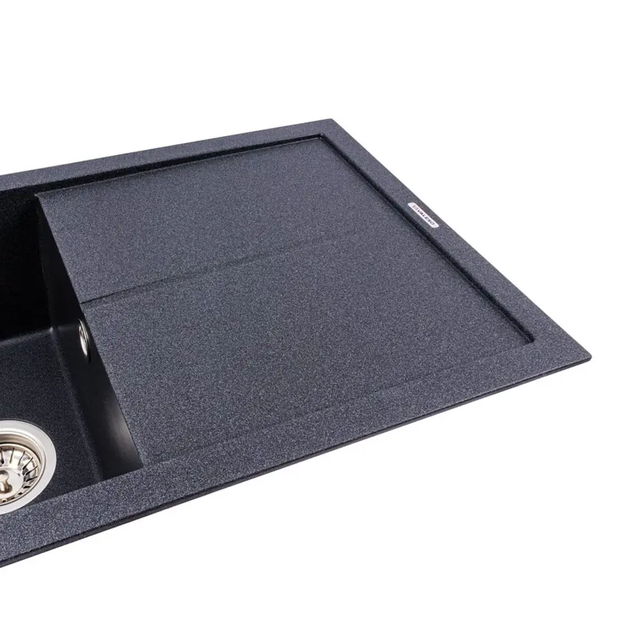 Гранитная мойка для кухни VALESO SOLID 7843 матовая Карбон