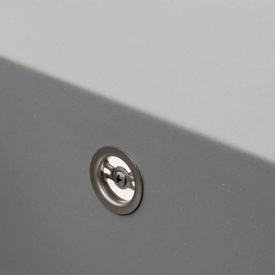 Гранітна мийка для кухні VALESO 7950 AZURIT матовий Сірий металік