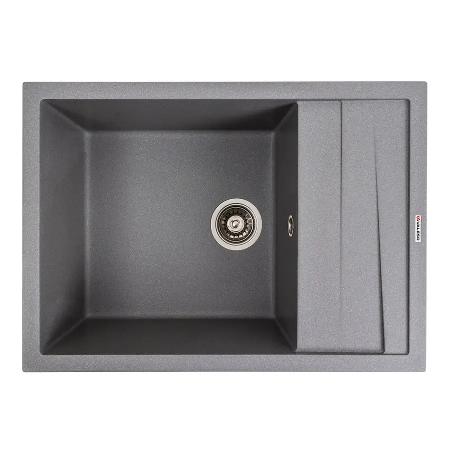 Кухонна мийка гранітна матова 7050 CASCADA VALESO Сірий мусон