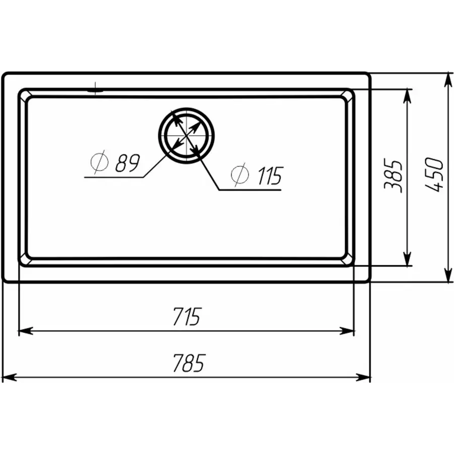 Гранитная мойка для кухни VALESO PARUANA 7945 матовая Сафари