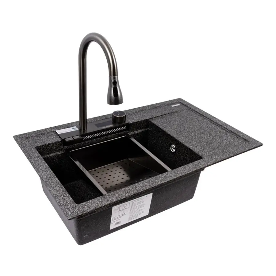 Гранітна мийка VALESO ATRUM 7950 матова Графіт