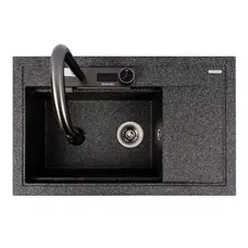 Гранитная мойка для кухни VALESO ATRUM 7950 матовая Графит