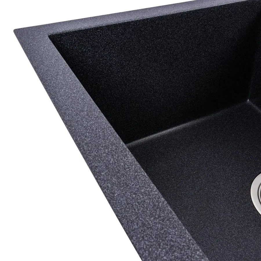 Гранітна мийка VALESO CRIPTA 6550 матова Карбон