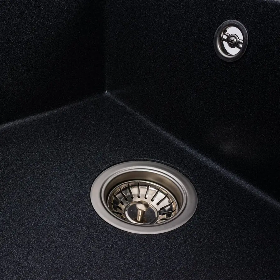 Гранітна мийка VALESO CRIPTA 6550 матова Карбон