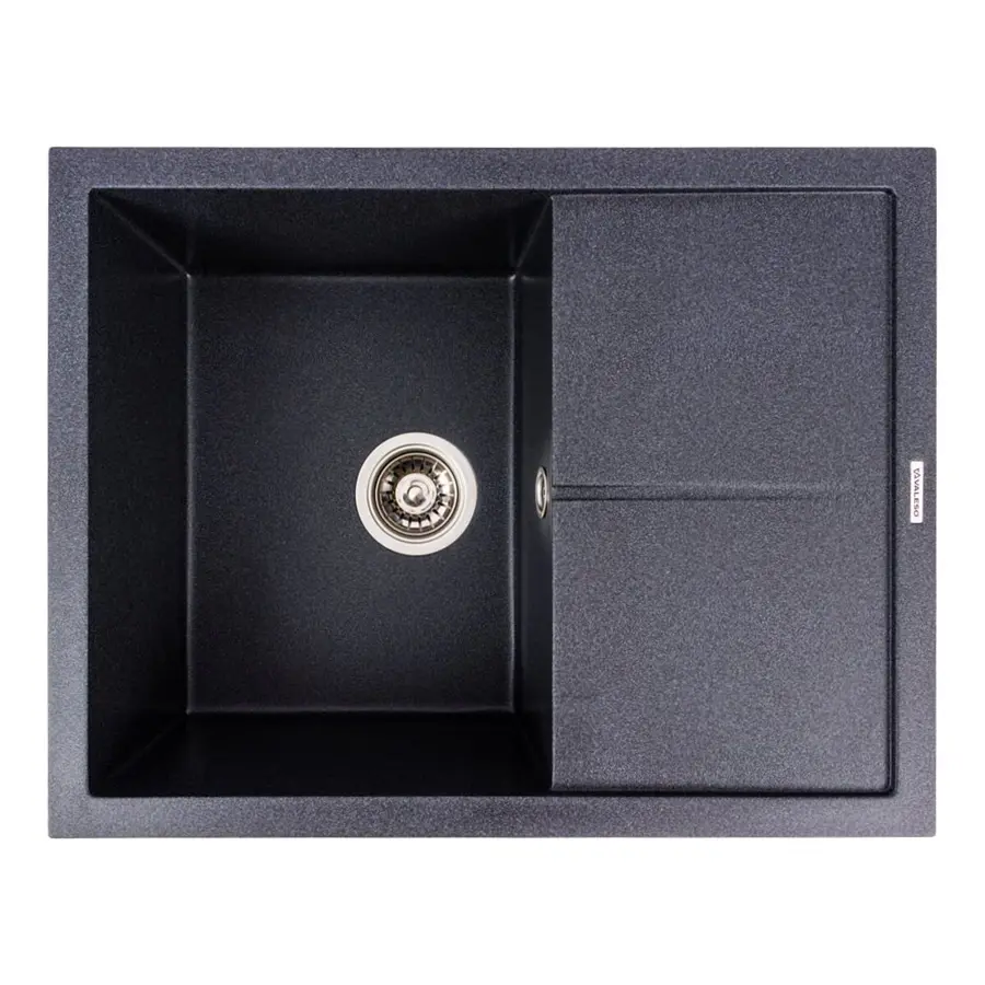 Гранітна мийка VALESO CRIPTA 6550 матова Карбон