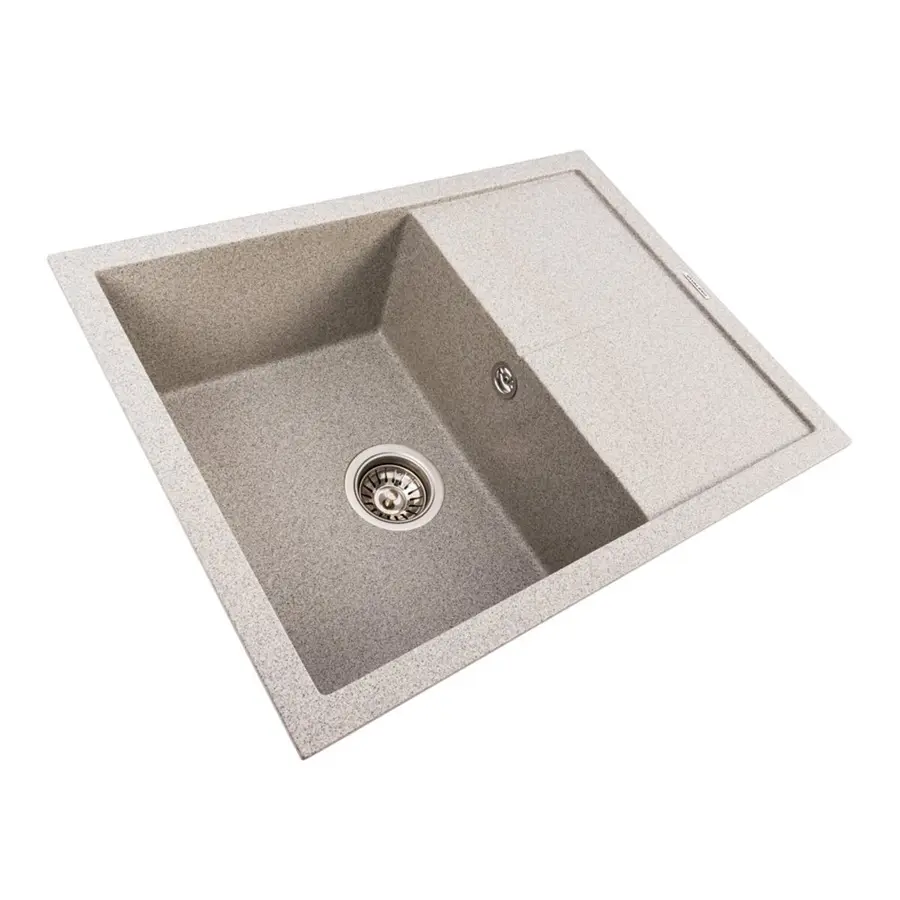 Гранитная мойка для кухни VALESO CRIPTA 6550 матовая Серая