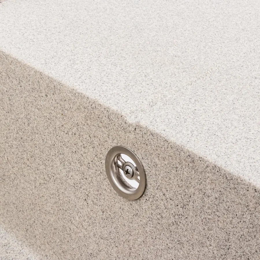 Гранитная мойка для кухни VALESO CRIPTA 6550 матовая Серая