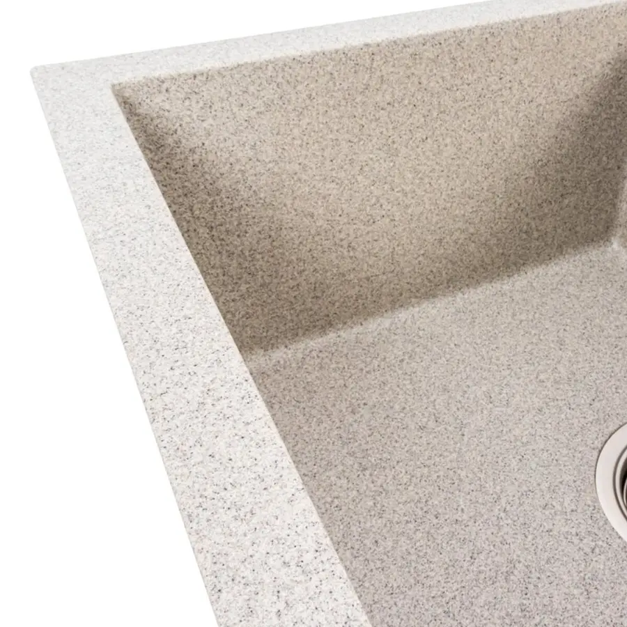 Гранитная мойка для кухни VALESO CRIPTA 6550 матовая Серая