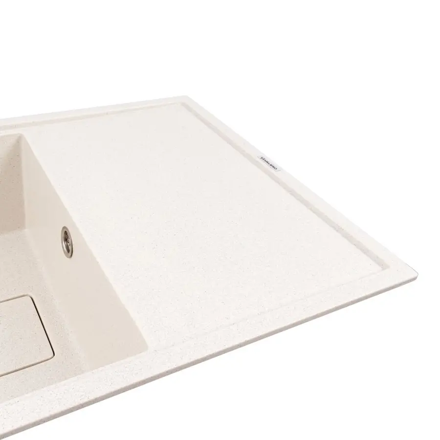 Гранітна мийка VALESO GALANS 7850 матова Біла в крапку