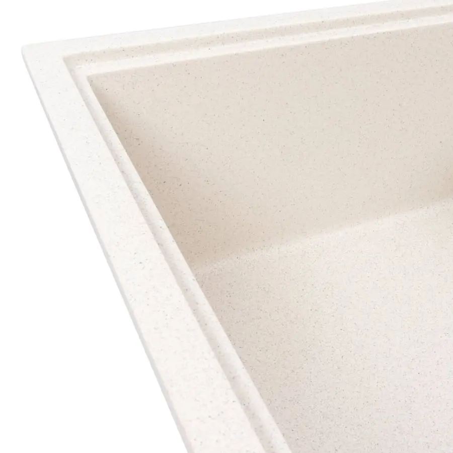 Гранітна мийка VALESO GALANS 7850 матова Біла в крапку