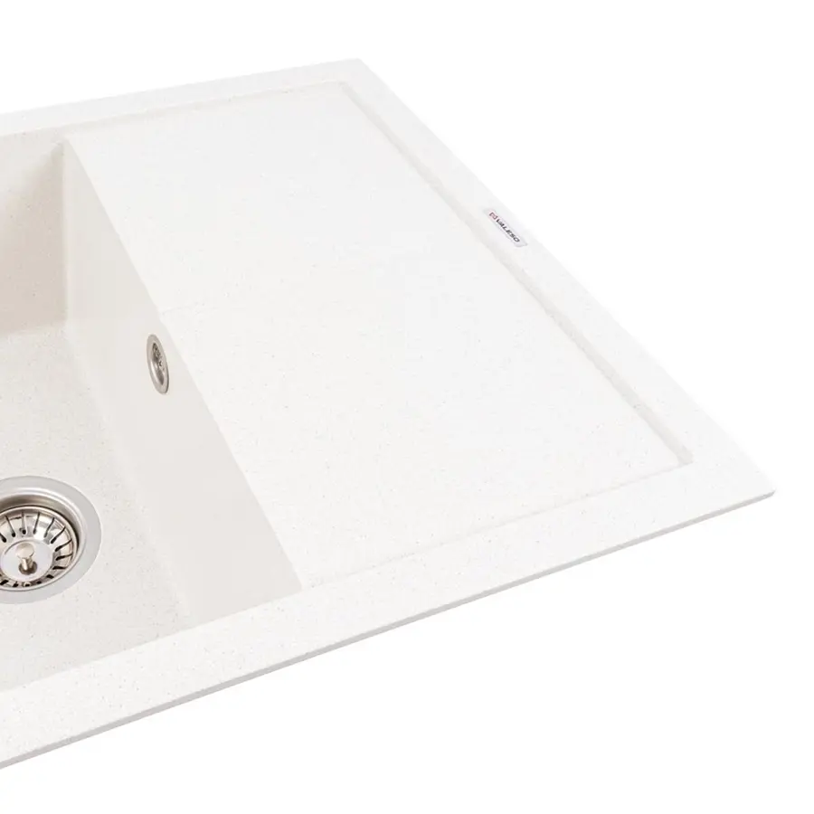 Гранітна мийка VALESO CALYPSO 7950 матова Біла в крапку