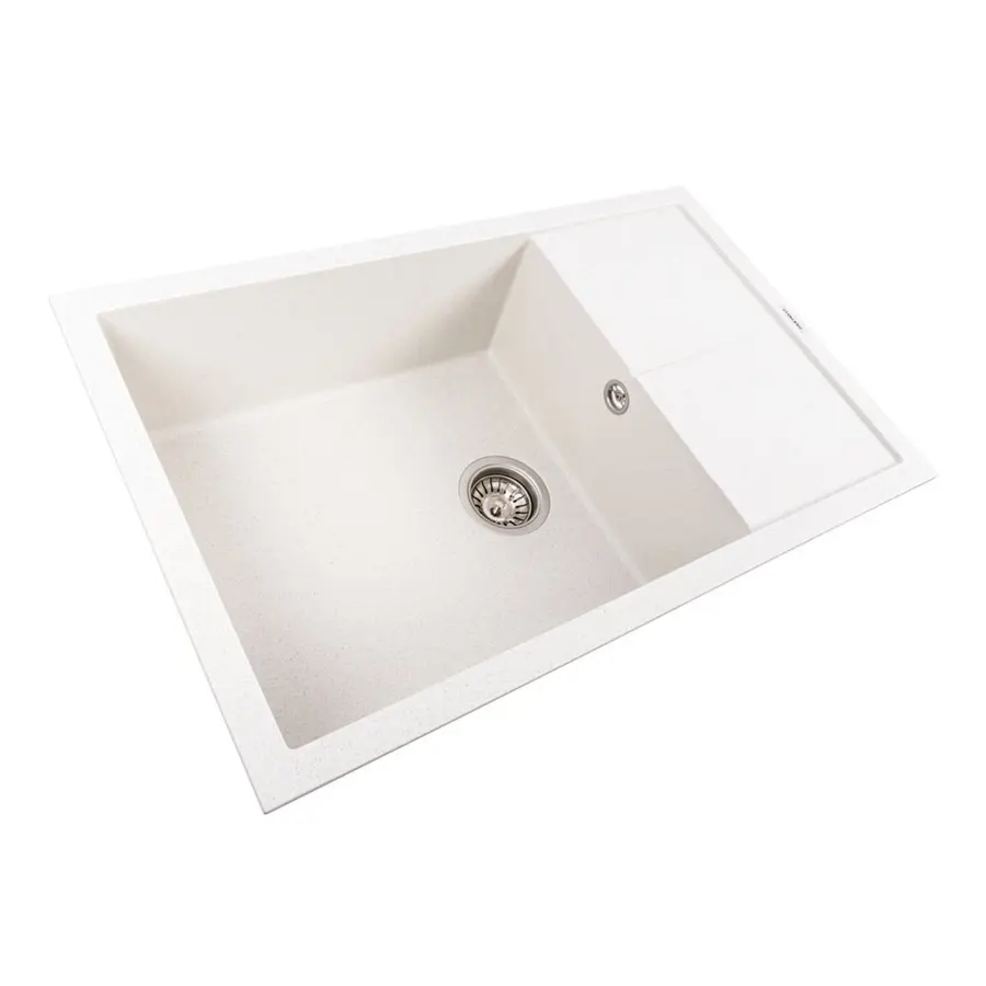 Гранітна мийка VALESO CALYPSO 7950 матова Біла в крапку