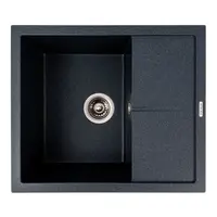 Гранитная кухонная мойка Valeso 5850 REYNA матовая антрацит