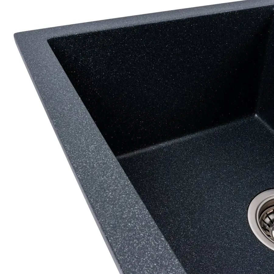 Гранітна кухонна мийка Valeso 5850 REYNA матова антрацит