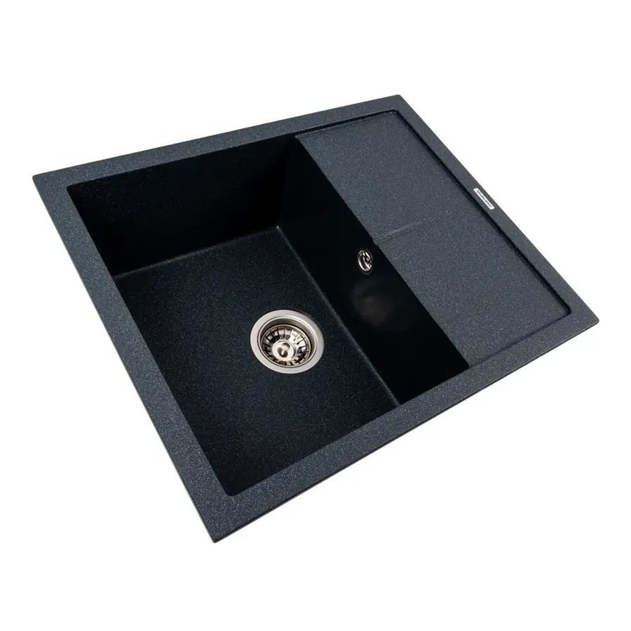 Гранітна кухонна мийка Valeso 5850 REYNA матова антрацит
