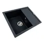 Гранітна кухонна мийка Valeso 5850 REYNA матова антрацит