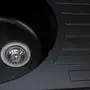 Гранітна мийка для кухні Platinum 7750 LIRA матова Чорна