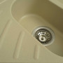Гранітна мийка для кухні Platinum 9250UW LARGO глянець Айворі