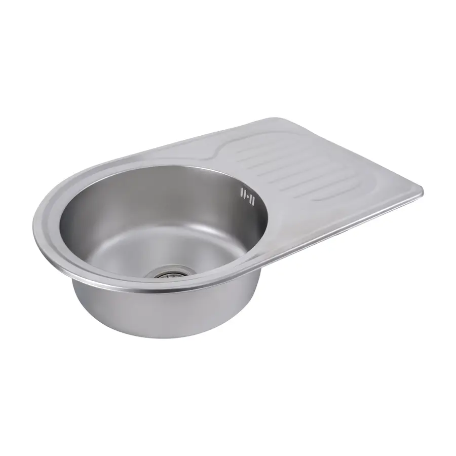 Кухонная мойка из нержавеющей стали Platinum САТИН 6745 (0,8/180 мм)