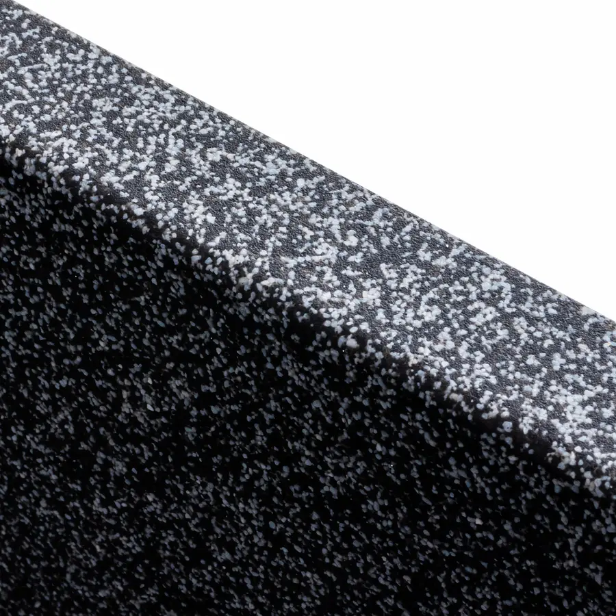 Гранітна мийка для кухні Platinum 4040 RUBA матовий Графіт