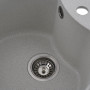 Гранітна мийка для кухні Platinum 480 TURAS матова Біла в крапку