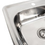 Кухонна мийка з нержавіючої сталі Platinum ПОЛІРОВКА 3838 (0,6/160 мм)