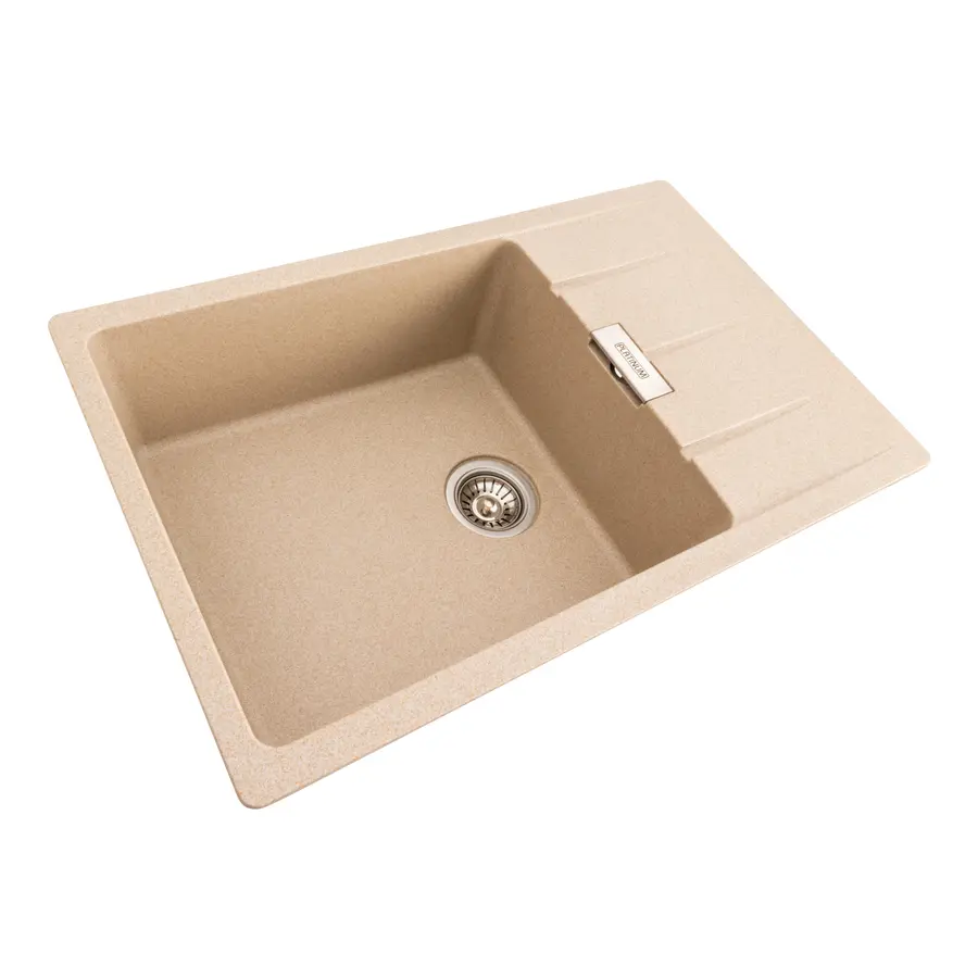 Гранітна мийка для кухні Platinum 7850 ROMA матова (сафарі)